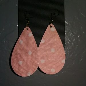 Fauk leather earrings